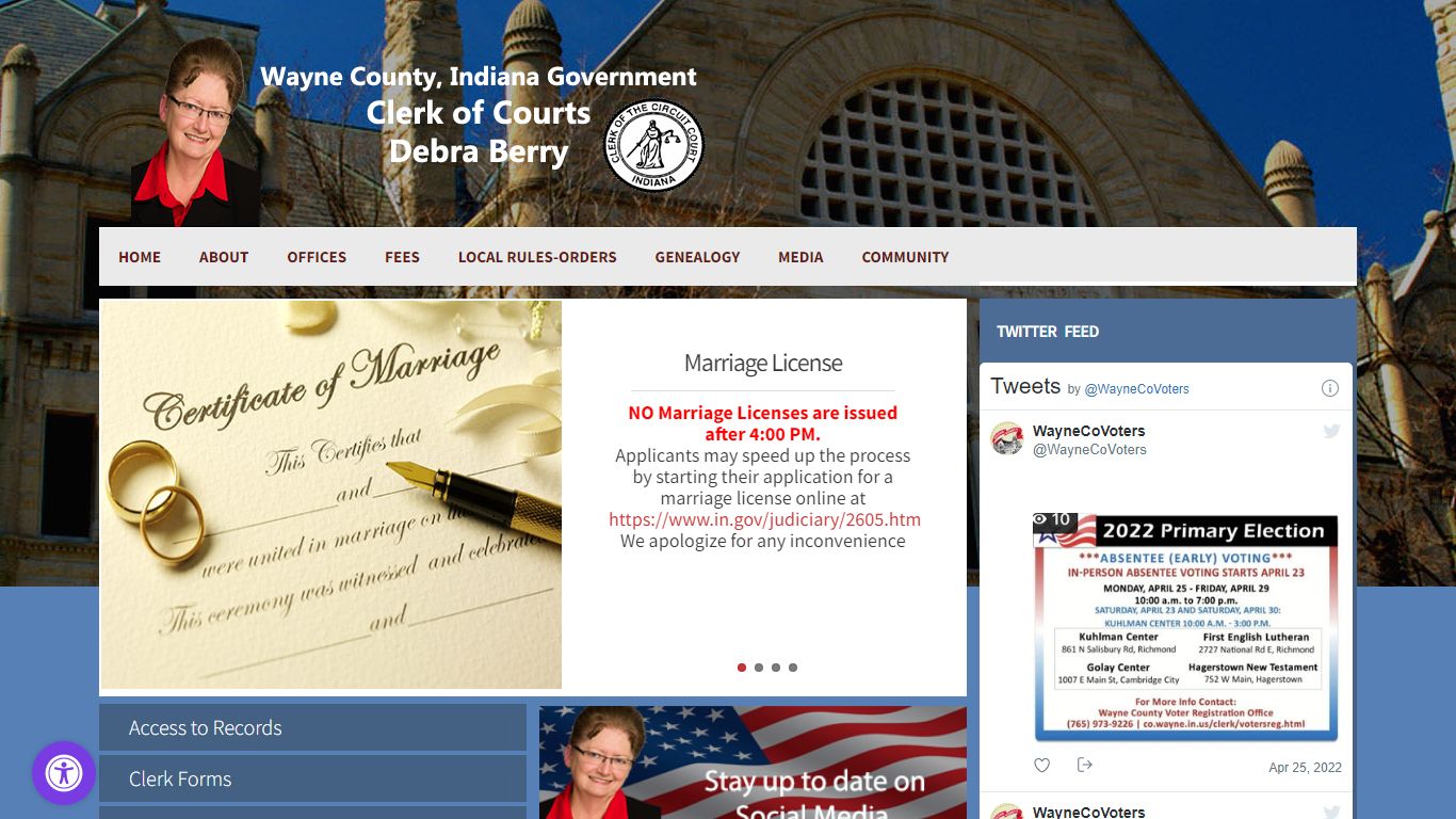 Clerk of Courts - Wayne County, Indiana